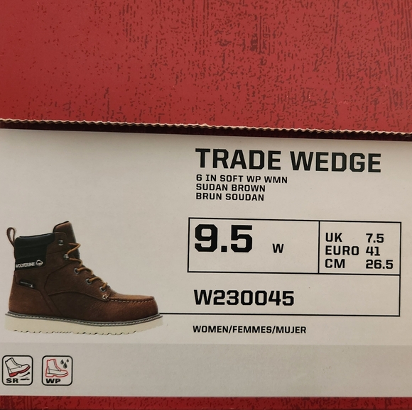 Womens Wolverine Wedge Boot size 9.5W - Picture 2 of 7